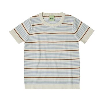 Fub - Striped T-Shirt - ecru/cloud