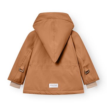 Mini A Ture MATWANG fleece lined winter jacket. GRS - Pecan brown