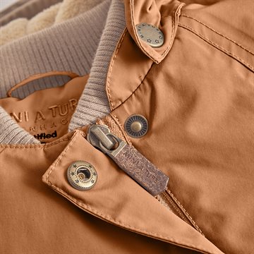 Mini A Ture MATWANG fleece lined winter jacket. GRS - Pecan brown