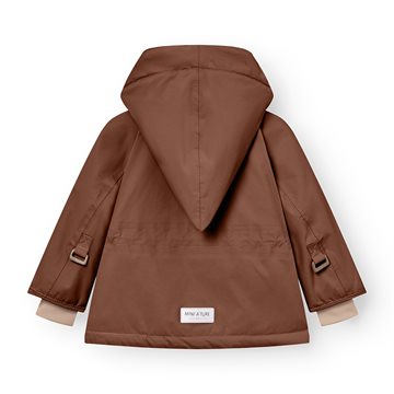 Mini A Ture MATWANG fleece lined winter jacket. GRS - Rootbeer brown