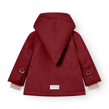 Mini A Ture MATWANG fleece lined winter jacket. GRS - Red merlot