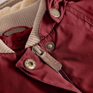 Mini A Ture MATWANG fleece lined winter jacket. GRS - Red merlot