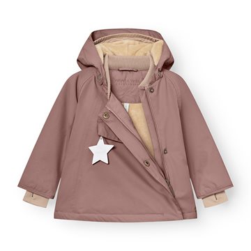 Mini A Ture MATWANG fleece lined winter jacket. GRS - Light plum