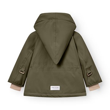 Mini A Ture MATWANG fleece lined winter jacket. GRS - Olive night