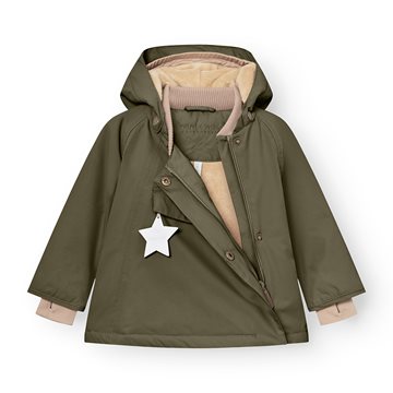 Mini A Ture MATWANG fleece lined winter jacket. GRS - Olive night