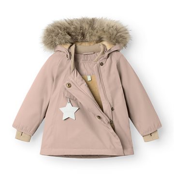 Mini A Ture MATWANG fleece lined winter jacket fur. GRS - Adobe rose