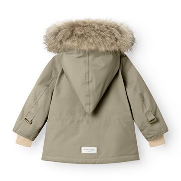 Mini A Ture MATWANG fleece lined winter jacket fur. GRS - Vert