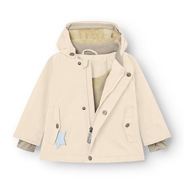 Mini A Ture MATWALLY fleece lined winter jacket. GRS - Angora cream