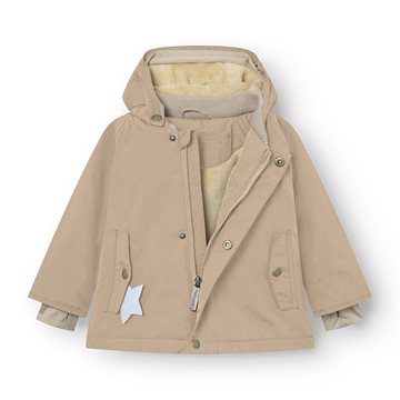 Mini A Ture MATWALLY fleece lined winter jacket. GRS - Savannah tan 