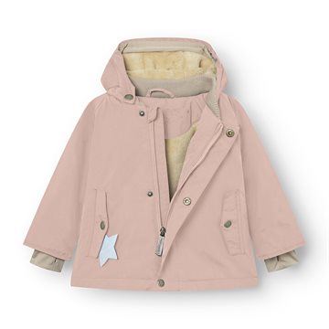 Mini A Ture MATWALLY fleece lined winter jacket. GRS - Adobe rose