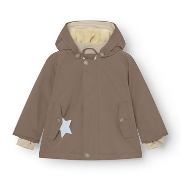 Mini A Ture MATWALLY fleece lined winter jacket. GRS - Morel grey