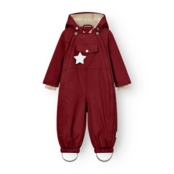 Mini A Ture MATWISTI fleece lined snowsuit. GRS - Red merlot