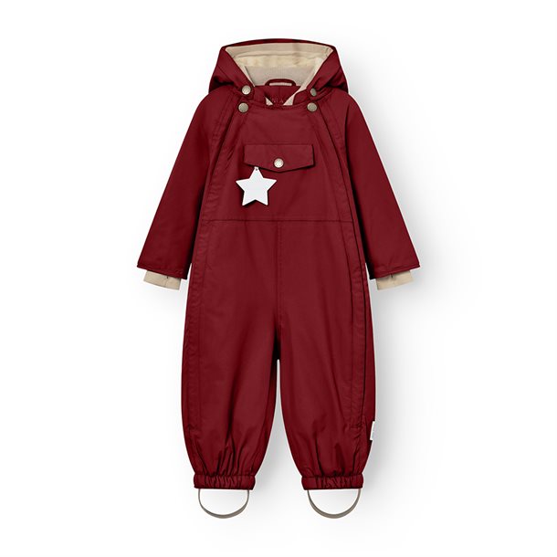 Mini A Ture MATWISTI fleece lined snowsuit. GRS - Red merlot