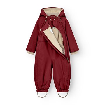 Mini A Ture MATWISTI fleece lined snowsuit. GRS - Red merlot