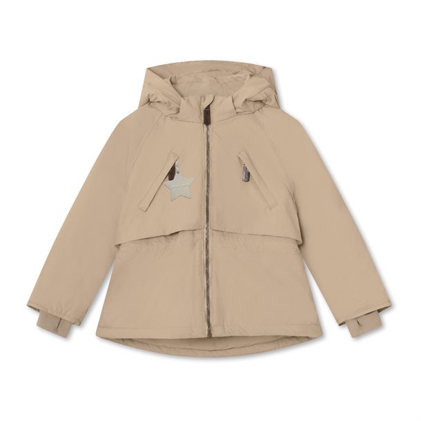 Mini A Ture MATALGEANA fleece lined winter jacket. GRS - Savannah tan 