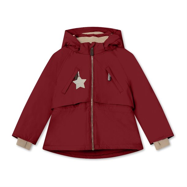 Mini A Ture MATALGEANA fleece lined winter jacket. GRS - Red merlot