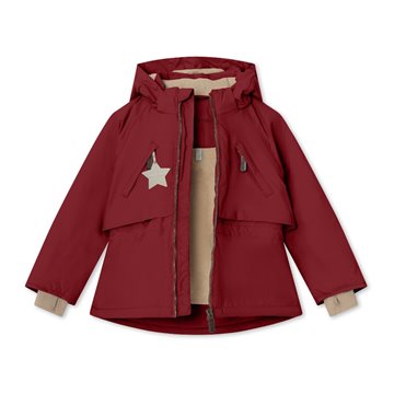 Mini A Ture MATALGEANA fleece lined winter jacket. GRS - Red merlot