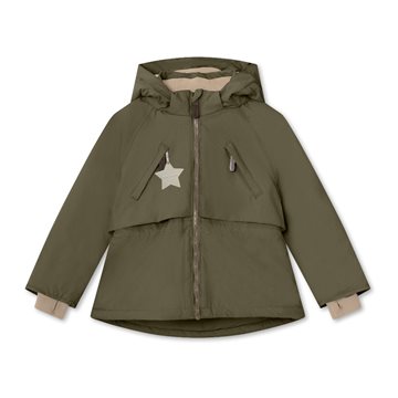 Mini A Ture MATALGEANA fleece lined winter jacket. GRS - Olive night