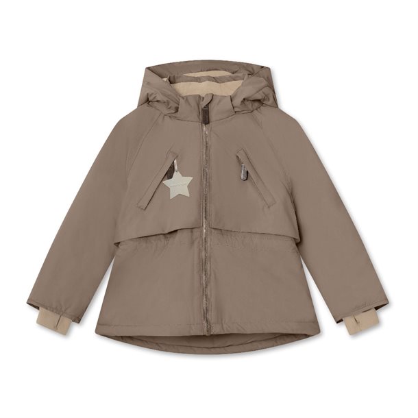 Mini A Ture MATALGEANA fleece lined winter jacket. GRS - Morel grey