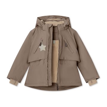 Mini A Ture MATALGEANA fleece lined winter jacket. GRS - Morel grey