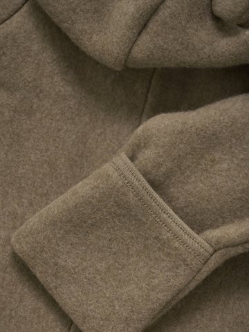 HUTTEliHUT - Pram Suit Ears Cot. Fleece (S) -  Molé Melange
