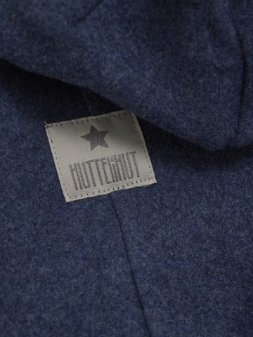 HUTTEliHUT - Pram Suit Ears Cot. Fleece (S) - Navy Melange