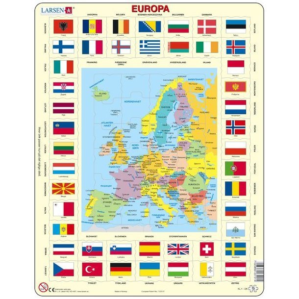 Larsen puslespil maxi - Europas flag 