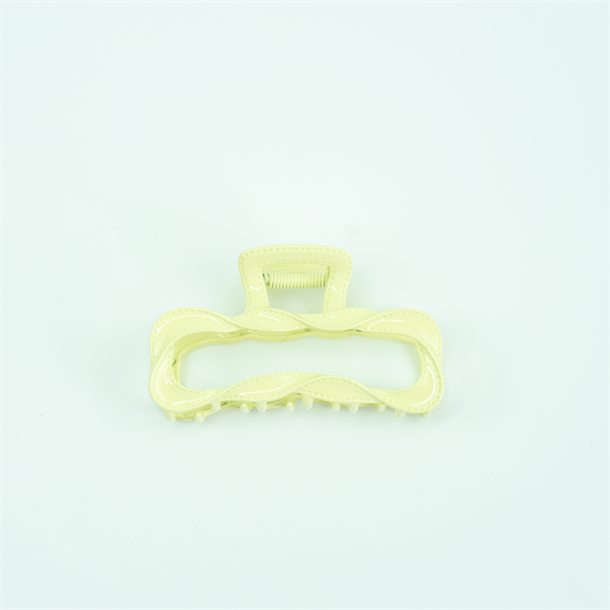 Titteboo - Olina Square Hair Claw - Yellow Cream