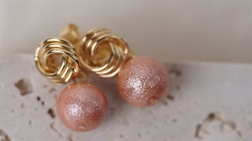 MineSpring - Cootton Blossoms - Rope Earrings - Blush