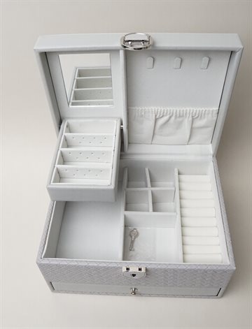 Titteboo - Multifunctional Jewelry Box - Grey Melange