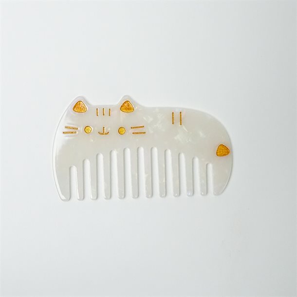 Titteboo - Kitten Comb - Pearl White