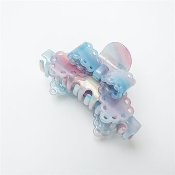 Titteboo - Hollow Bow Hair Claw - Sky Blue