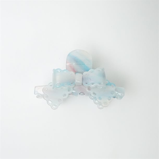 Titteboo - Hollow Bow Hair Claw - Powder Blue