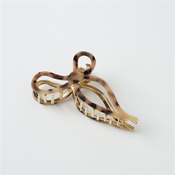 Titteboo - Ribbon Metal Hair Claw - Tortoise