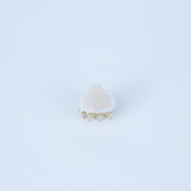 Titteboo - Stone Mini Hair Claw - Pearl White