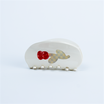 Titteboo - Flower Hair Claw - Pearl White