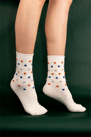 Titteboo - Littleluck Balls Sock - Pearl White