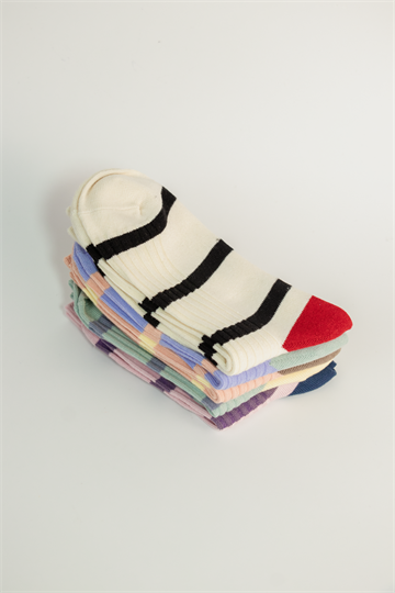 Titteboo - Juvenile Stripes Sock - Pearl White