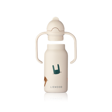 Liewood - KIMMIE VANDFLASKE MED PRINT 250 ML - Bunny/sandy