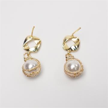 MineSpring - Shiny Pearl - Entanglement Earrings