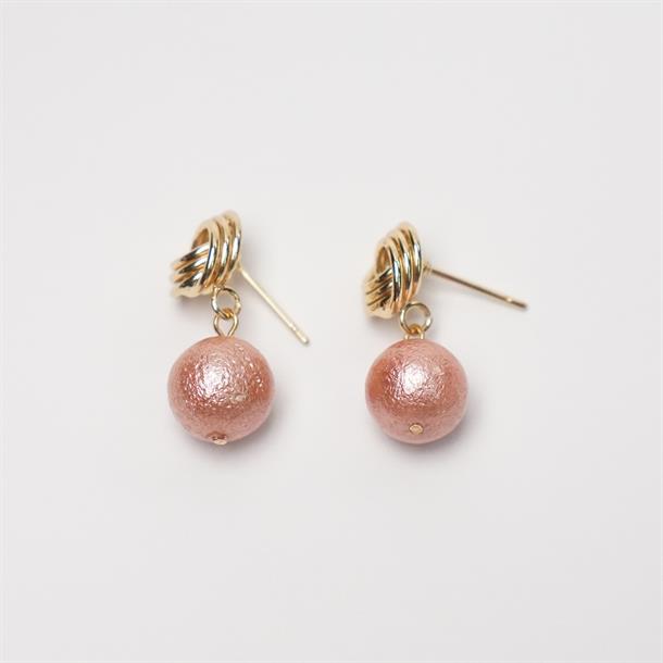 MineSpring - Cootton Blossoms - Rope Earrings - Blush