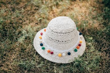 Titteboo - Tikaboo Colorful Ball Sun Hat - Nature/Rainbow