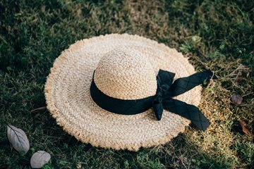 Titteboo - Yaani Big Bouknot Straw Hat - Nature/Black