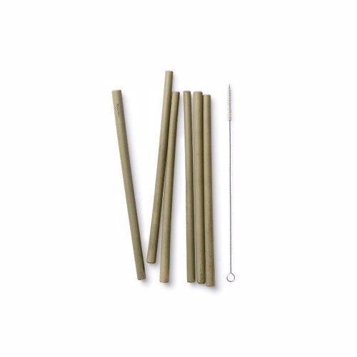 Bambu Bambus Sugerør (Lange) 6 stk.