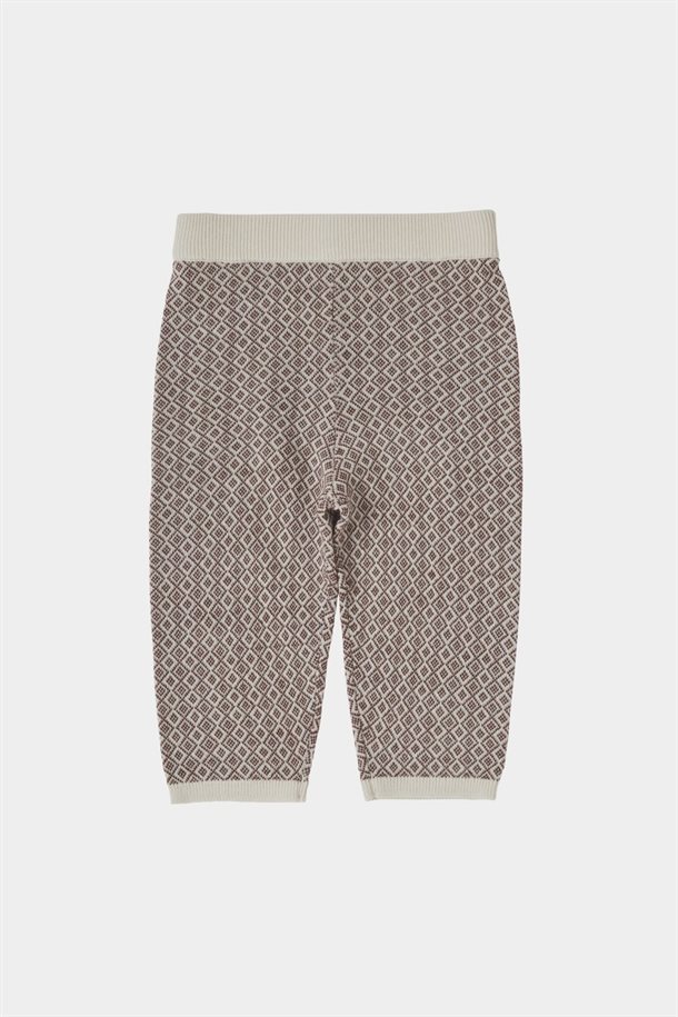 Fub - Baby Jaquard Pants - Ecru/Clay