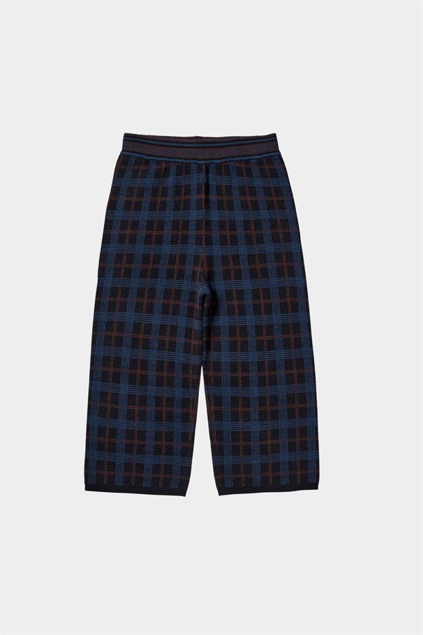 Fub - Check Pants - Dark Navy