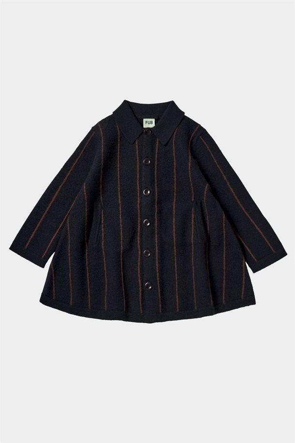 Fub - Felted Coat - Dark Navy