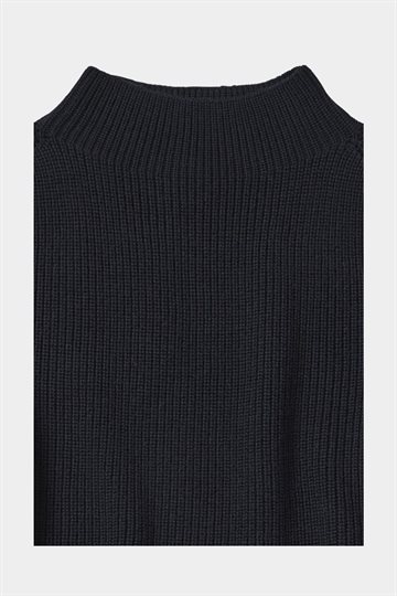 Fub - High Neck Sweater - Dark Navy