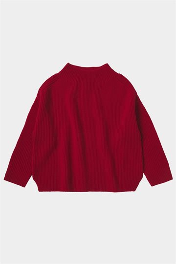 Fub - High Neck Sweater - Red