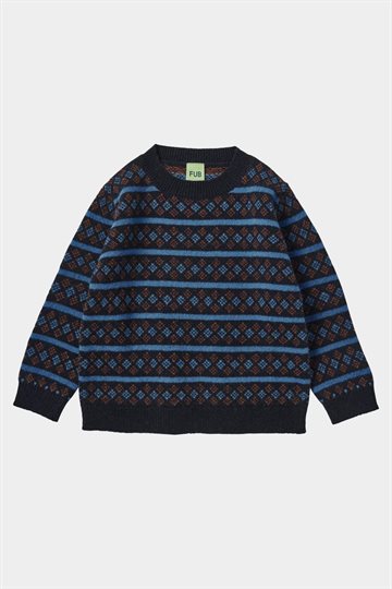 Fub - Lambswool Sweater - Dark Navy